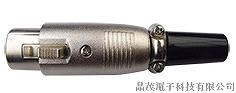MIC-103 3P FEMALE NICKLE PLATED