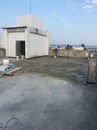 屋頂隔熱磚打除防水工程-施工中