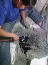 熱水管破裂焊接施工