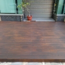 台北市內湖區店面裝修推薦,室外木地板工程
