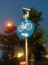太陽能LED自行車道指引標誌by1