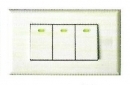 PAINBOW 彩虹系列螢光開關
三開關
型號：R3-1300 (110V)
型號：R3-2300 (220V)