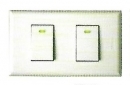 PAINBOW 彩虹系列螢光開關
雙開關
型號：R3-1200 (110V)
型號：R3-2200 (220V)