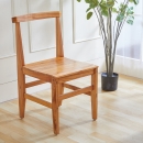 204楝木單牛角餐椅