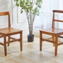 (左)204-1楠木寬牛角餐椅