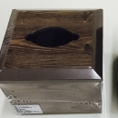 W015木紋面紙盒(身咖啡)(小)