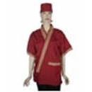 A257日本服-暗紅配扇形門襟(不含帽)