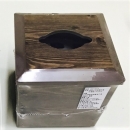 W014木紋面紙盒(深咖啡)(大)