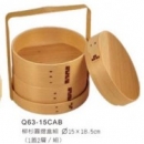 Q63-15CAB柳杉圓提盒組(1蓋+2層組)徑15*18.5cm