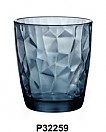 平底杯-義大利系列-P32259鑽石大水杯(藍)390cc