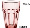 平底杯-義大利Rock Bar強化彩色杯-P41898強化杯(桃紅色) 370cc