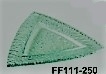 Naturar經典窯燒玻璃- FY001-250三角翹盤25CM
