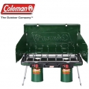 Coleman 瓦斯雙口爐 輕薄雙口瓦斯爐 高效能 快速爐 露營 烤肉 CM-6707 綠野山房