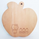 Hello kitty 櫸木砧板-蘋果