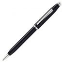 CROSS 新世紀系列 黑琺瑯白夾 原子筆