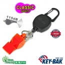 【美國KEY-BAK】Sidekick 伸縮鑰匙圈+FOX40 SAFETY WHISTLE安全哨0KBP-0041