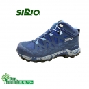 【日本SIRIO】女款 PF156-IN Gore-Tex中筒寬楦登山健行鞋 單寧水藍