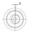 凸輪滾子軸承CF-M-A型不鋼型帶內六角孔的凸輪從動件(圓柱型外環)