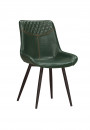 1074-3 布萊恩餐椅(綠色皮)(五金腳)B5430 