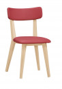 1073-6 安琪拉餐椅(紅色皮)(五金腳)1073-6