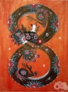龍的傳人 Dragon. 壓克力 木板 Acrylic on Wood Panel. 2013.61x46cm
