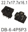 AC PLUG,SOCKET AC插頭插座 DB-6-4P5P3