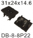 AC PLUG,SOCKET AC插頭插座 DB-8-8P22