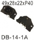 AC PLUG,SOCKET AC插頭插座 DB-14-1A