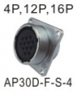 MIC CONNECTOR CB插頭,插座 AP30D-F-S-4