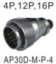 MIC CONNECTOR CB插頭,插座 AP30D-M-P-4
