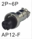 MIC CONNECTOR CB插頭,插座 AP12-F