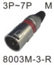MICROPHONE CONNECTOR 麥克風接頭 8003M-3-R