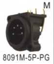 MICROPHONE CONNECTOR 麥克風接頭 8091M-5P-PG