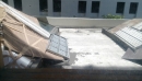 奇美醫院平台 屋頂pu 防水工程 施工前中後照片 
