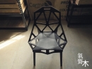 椅面高45公分.幾何造型餐椅.鏤空椅.塑料椅.咖啡椅.設計師椅.開店餐椅