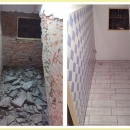 (1)1F樓梯下的浴廁改造工程