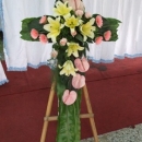 宗教十字架花藝設計❀台南花店-萬花園花藝設計❀