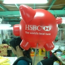 背負式廣告球 - 匯豐銀行♡方愛企業專業造型氣球♡