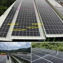 連續單斜面屋頂(屋頂設計面南增加發電效能),太陽能板鋪設最佳區域規劃
