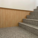 樓梯間木紋鋁格柵