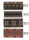 電腦刺繡民俗風織帶。貼布繡圖騰（6601-C）