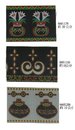 民俗風織帶。百合花、甕型、魯凱貼布繡區（6601-D）