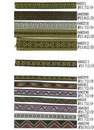 原住民圖騰電腦刺繡織帶。窄版1.7-2.5公分（6602-A）