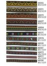 原住民圖騰電腦刺繡織帶。窄版1.2-2.5公分（6602-B）