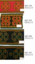 部落風原住民刺繡織帶。電腦刺繡花樣，鎖鍊貼布繡（6601-Nh）