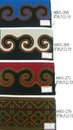 魯凱族傳統貼布繡。電腦刺繡織帶（6601-Nj）