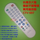 傳統電視萬用遙控器 CTV-697